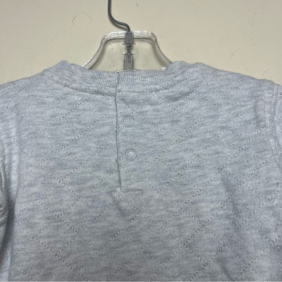 Calvin Klein Grey Quilted Crewneck Sweatshirt Logo 18 Months - Picture 4 of 10